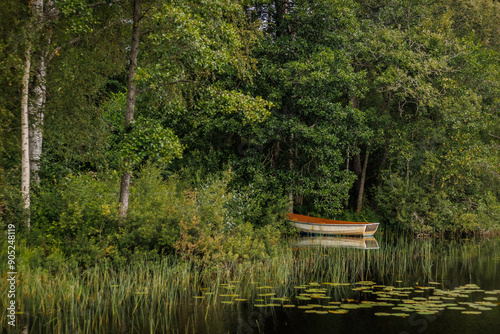 boat on the lake