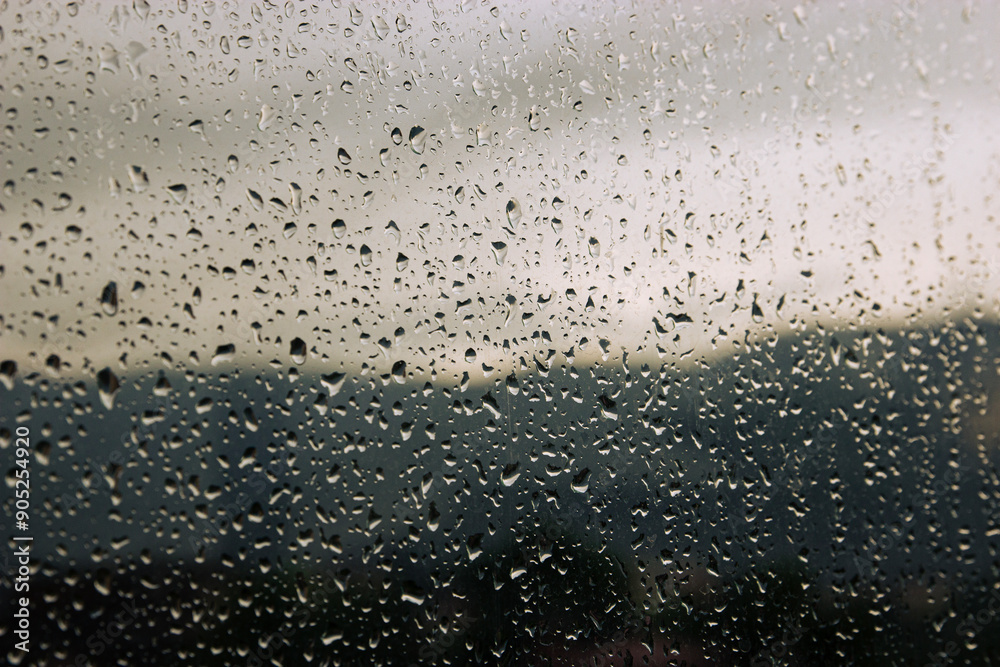 Rain drops on the window Rain drops on the window