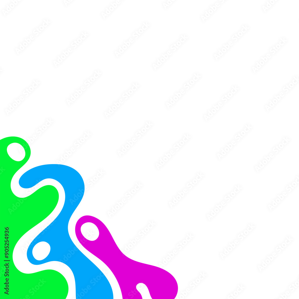 Obraz premium Abstract Liquid Corner