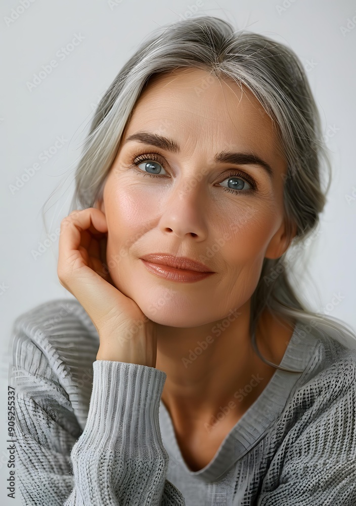 Portrait of a Woman with Gray Hair Portrait of a Woman with Gray Hair