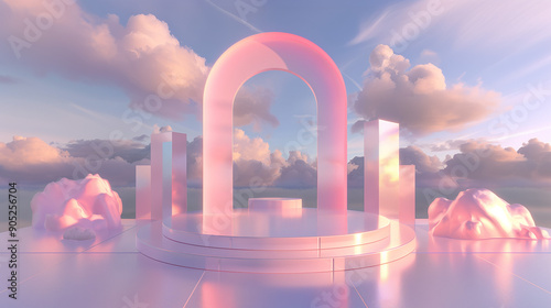  in the sky, pink and bule colour