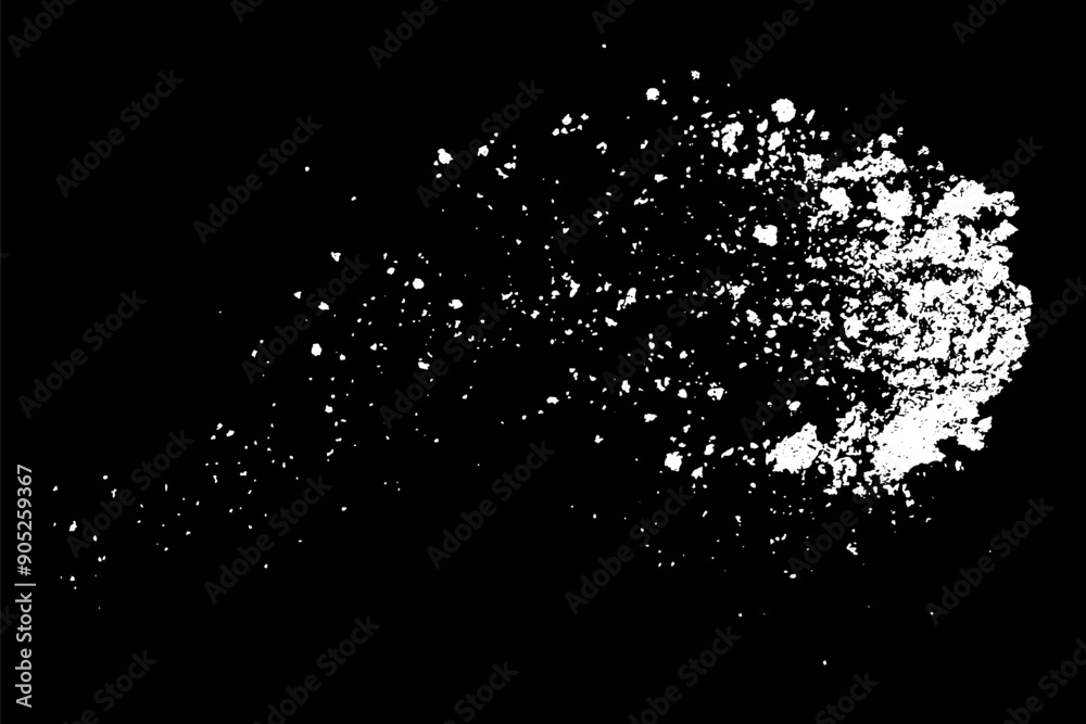Snow effects. Water splash on black background. Snowflake overlay effect. White spray texture. Abstract explosion. Vector illustration, EPS 10. Snow effects. Water splash on black background. Snowflake overlay effect. White spray texture. Abstract explosion. Vector illustration, EPS 10.