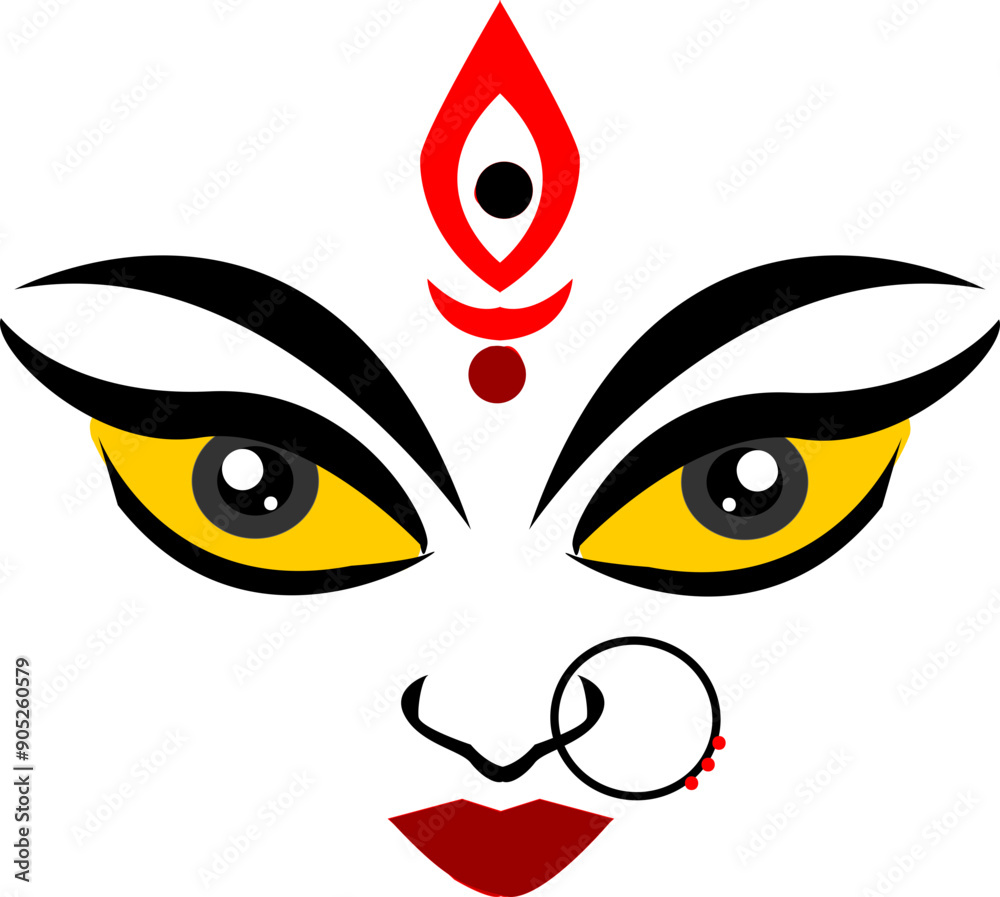 Maa Durga Vector Stock Photo Maa Durga Vector Stock Photo