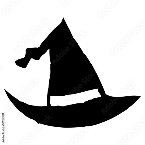 魔女の帽子シルエット