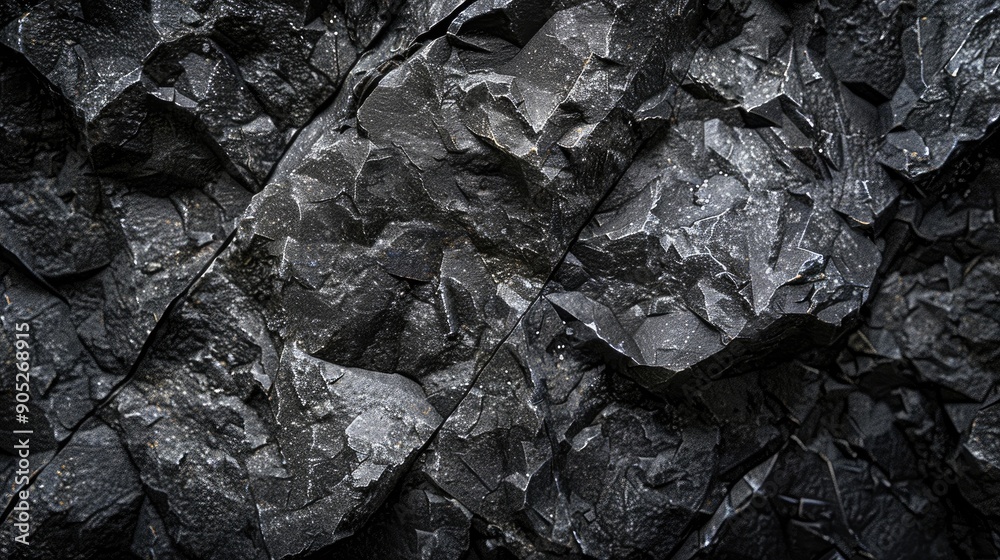 Close up of rough black stone Dirty granite creating a natural grunge background Close up of rough black stone Dirty granite creating a natural grunge background