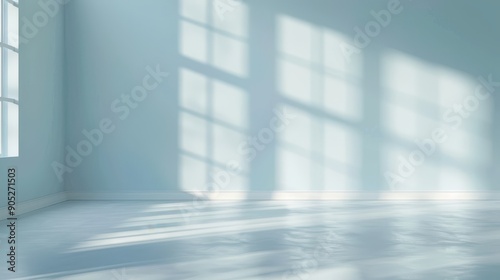A large, empty room with a window that lets in sunlight. The room is white and has a minimalist feel © Whitefeather