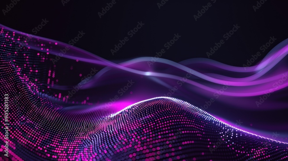 Abstract Digital Wave Pattern Abstract Digital Wave Pattern