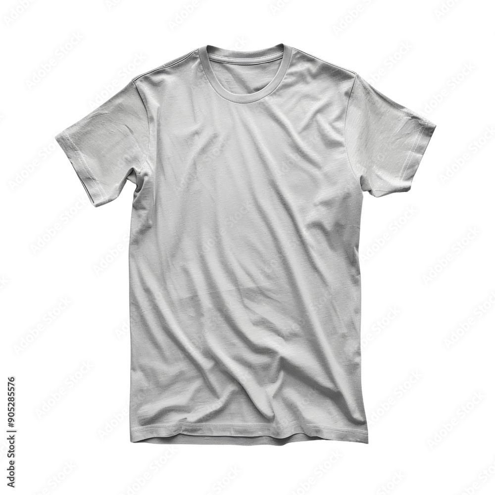 Plain white t-shirt isolated on a white background. Ideal for design mockups, clothing retail, or fashion projects. Plain white t-shirt isolated on a white background. Ideal for design mockups, clothing retail, or fashion projects.