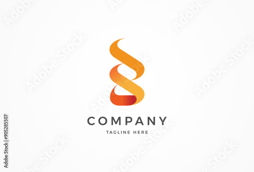 Letter B Flame Logo, letter B with flame combination, usable for and business and company logos, vector illustration