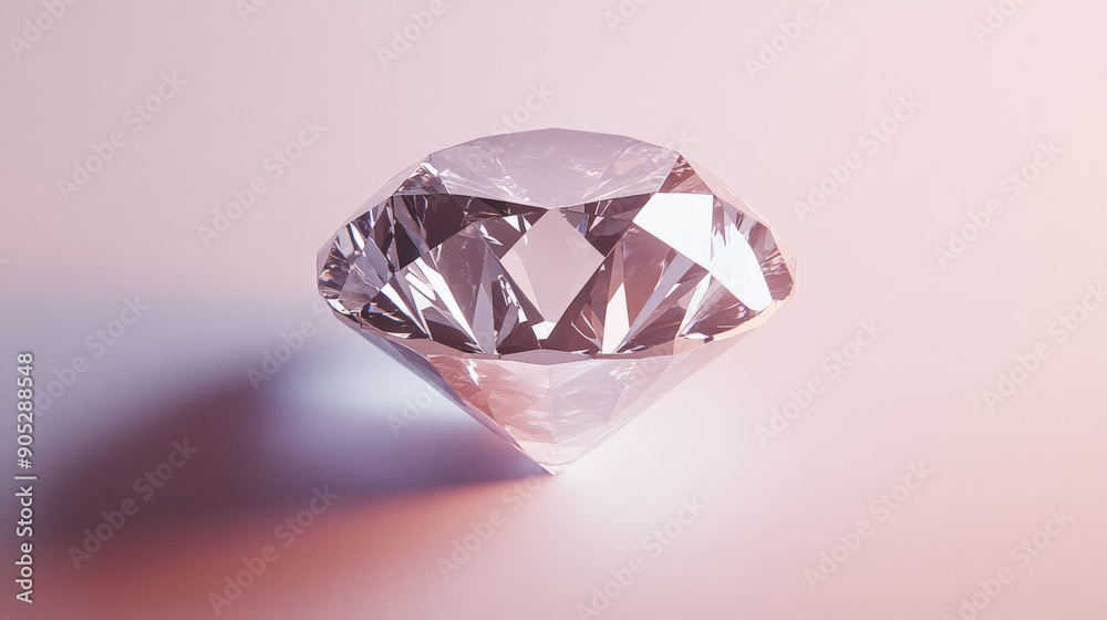 A diamond background showcasing a minimalist design with a single diamond shape centered on a white background. The simplicity emphasizes the elegance and clarity of the diamond.