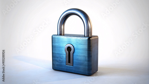 Wallpaper Mural locked padlock isolated white background
 Torontodigital.ca