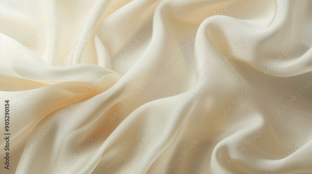 Obraz premium A cream textured background featuring a soft, smooth surface with subtle gradients. The gentle color transitions add depth and a serene atmosphere.