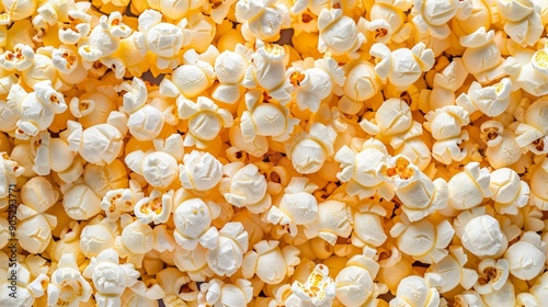 Beautiful banner with popcorn 