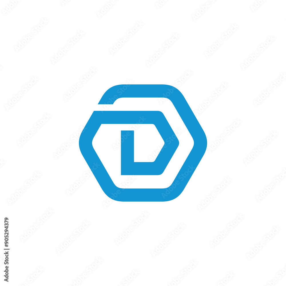 Hexagon Letter D Logo design vector template Hexagon Letter D Logo design vector template