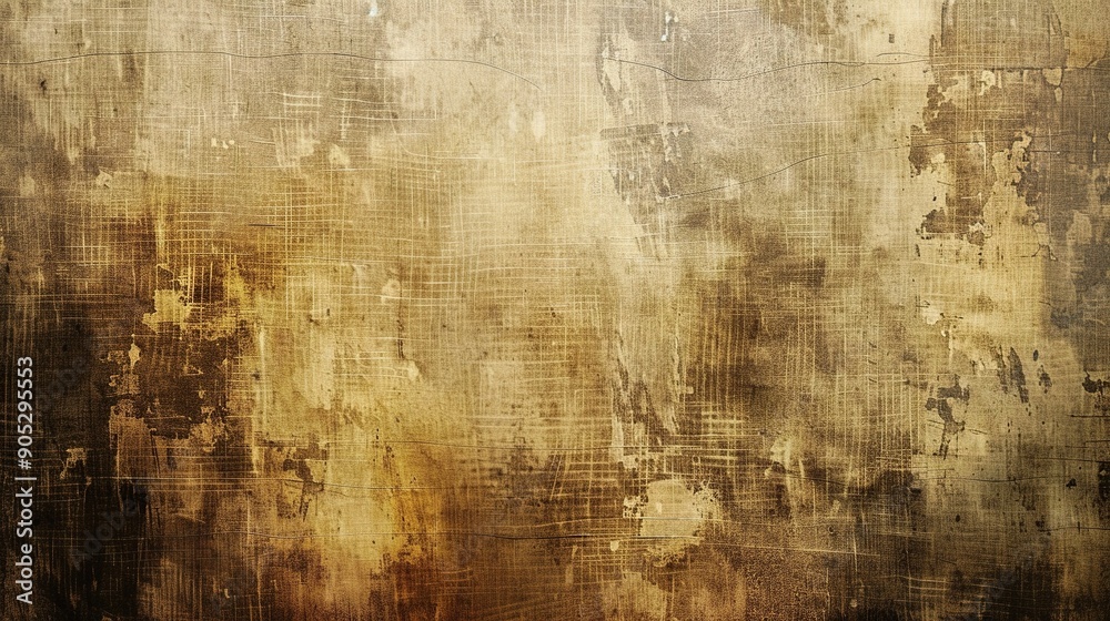 Obraz premium Old canvas with a grunge texture background. Generative ai