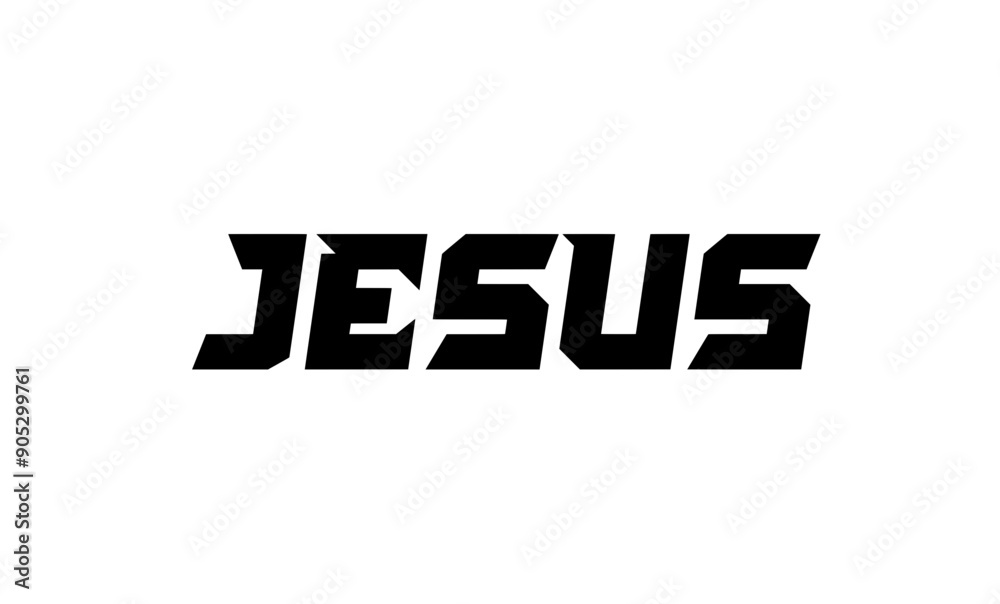 Jesus Name - Modern Style Text Isolated on Transparent Background for Decorative Designs or Print on Demand - Vector Illustration Jesus Name - Modern Style Text Isolated on Transparent Background for Decorative Designs or Print on Demand - Vector Illustration