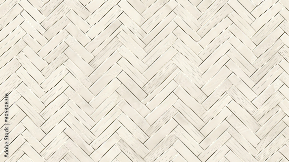 A pearl color background with a subtle, herringbone pattern. The interlocking lines create a refined and timeless design.