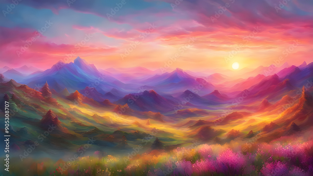 Serene Glassmorphism Landscape Serene Glassmorphism Landscape