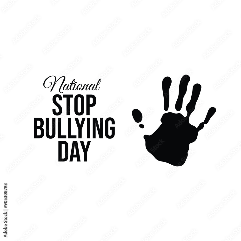 Fototapeta premium vector graphic of National Stop Bullying Day ideal for National Stop Bullying Day celebration.