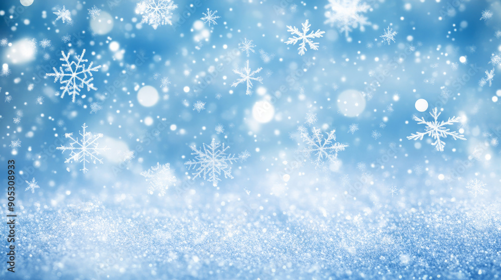 Snow-covered blue background with soft white snowflakes gently falling, creating a calming Christmas winter design. The blue hue adds a cool, wintry feel. Snow-covered blue background with soft white snowflakes gently falling, creating a calming Christmas winter design. The blue hue adds a cool, wintry feel.
