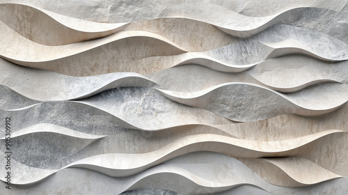 Fototapeta Naklejka Na Ścianę i Meble -  Decorative 3D elevation wall tiles for home, featuring seamless ceramic tile designs with brick and stone textures.