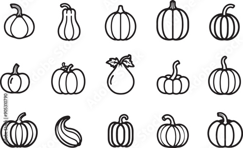 Icons with pumpkins