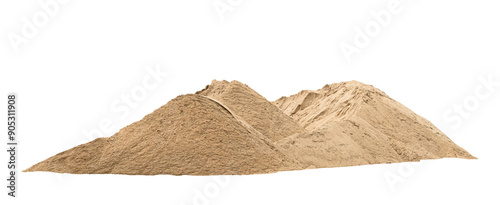 Pile of Sand Isolated on transparent Background, PNG File