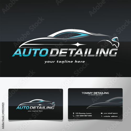 Car wash and detailing business card