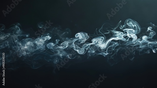 Smoke Whisps on Dark Background photo