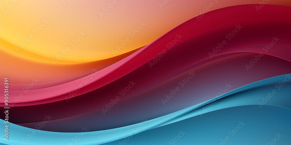 Abstract background with wavy lines on a dark gradient, vector illustration, flat design, minimalism, simple shapes, no shadows, vector art. Abstract background with wavy lines on a dark gradient, vector illustration, flat design, minimalism, simple shapes, no shadows, vector art.