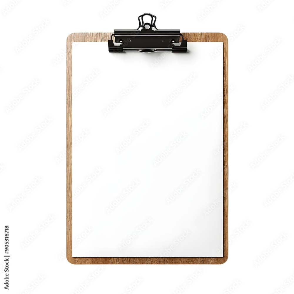 clipboard with blank paper isolated on transparent background clipboard with blank paper isolated on transparent background