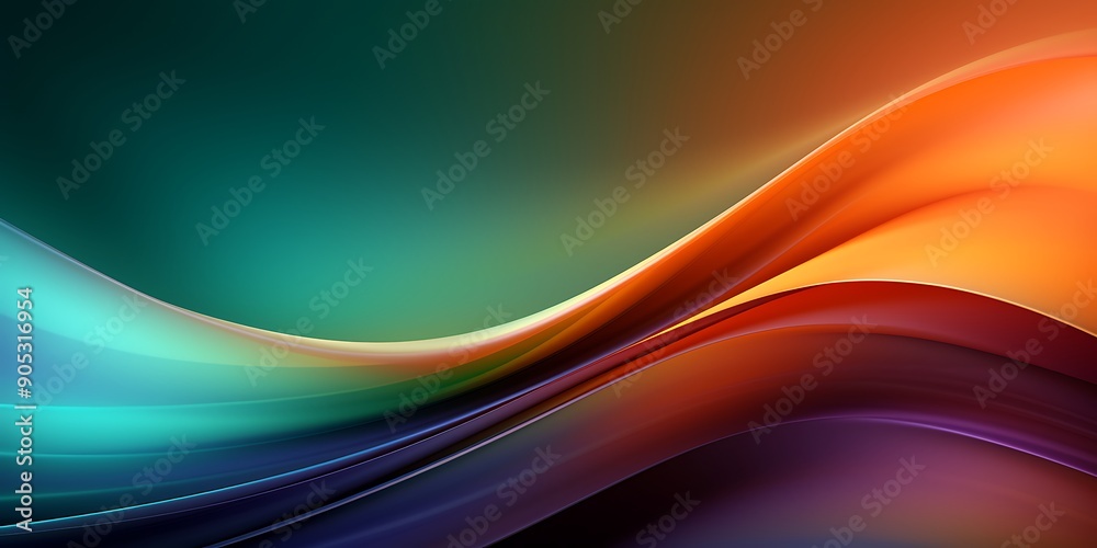 Abstract background with wavy lines on a dark gradient, vector illustration, flat design, minimalism, simple shapes, no shadows, vector art. Abstract background with wavy lines on a dark gradient, vector illustration, flat design, minimalism, simple shapes, no shadows, vector art.