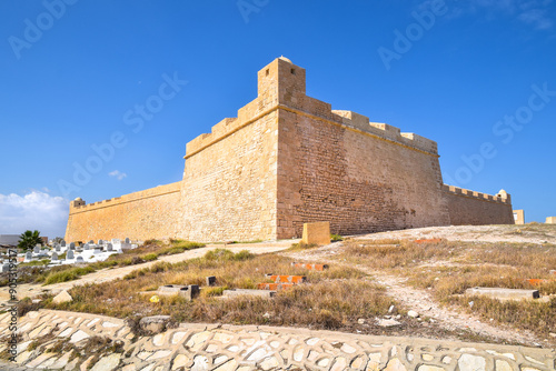 Borj El Kebir, a 16th-century Ottoman fortress, Mahdia, Tunisia. photo