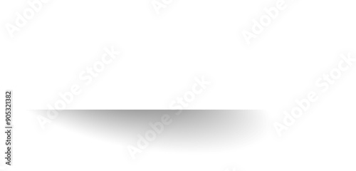 White paper rectangle and shadow, banners, icon, label