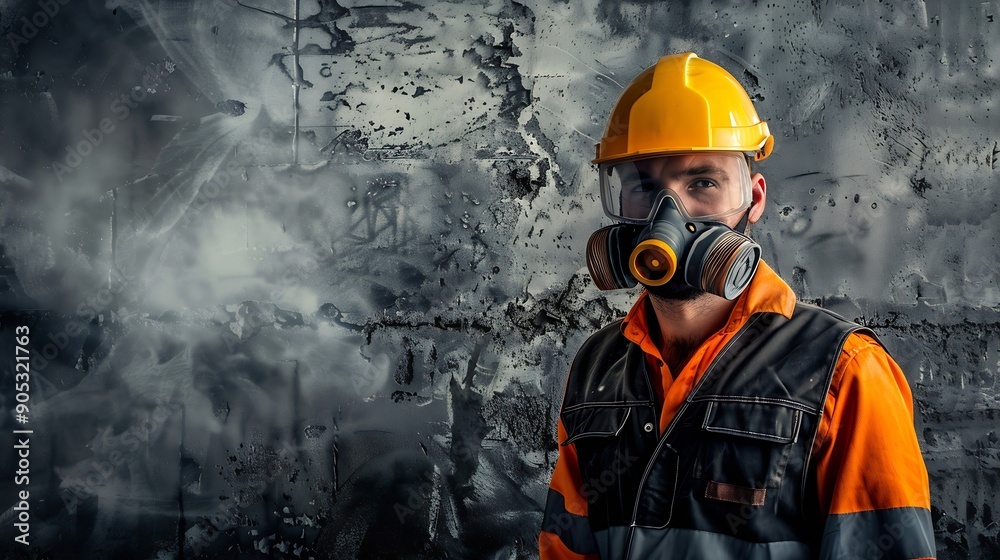 Professional worker wearing personal protective equipment safety at work concept : Generative AI Professional worker wearing personal protective equipment safety at work concept : Generative AI