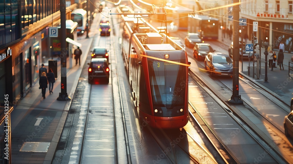 urban transport and network Wide angle visual for banners or advertisements : Generative AI urban transport and network Wide angle visual for banners or advertisements : Generative AI