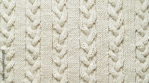 A cream textured background with a subtle knit pattern, resembling a cozy sweater. The intricate design adds warmth and comfort.