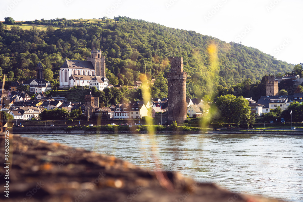 Oberwesel, Martinskirche, Ochsenturm, Juli 2024