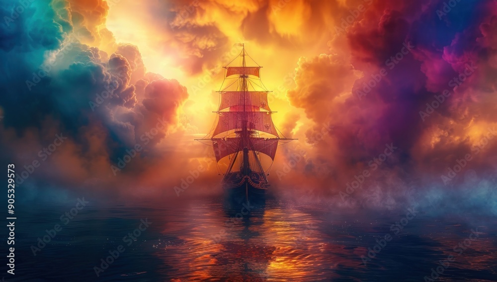 Sailing Through a Colorful Sky Sailing Through a Colorful Sky
