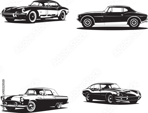 Vintage Car Vector Graphics: High-Quality Classic Designs for Your Projects