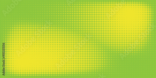 Retro comic gradient background. Square pixilated dot cartoon texture. Pop art faded gradient pattern. Vector backdrop.