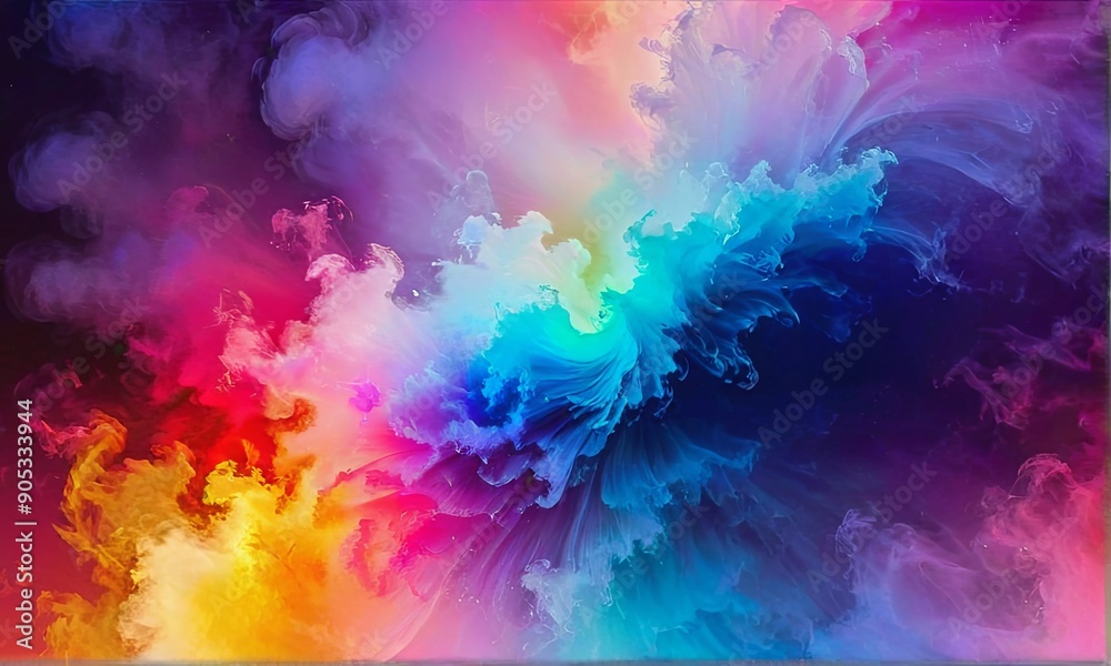 Ethereal Abstract Colorful Swirls