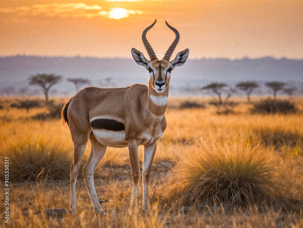 antelope in the savannah antelope in the savannah
