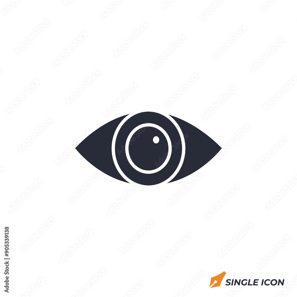 Eye icon vector illustration. Eye symbol isolated on white background
