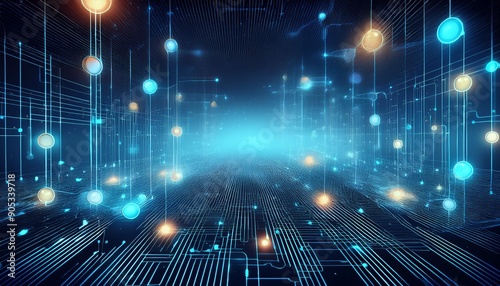 Digital background perfect for tech processes, , artificial intelligence, data transfer and security, digital storage, multimedia presentations, 
