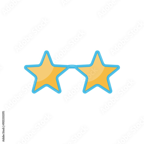 Glasses vector eyeglasses or sunglasses in stylish shapes for party