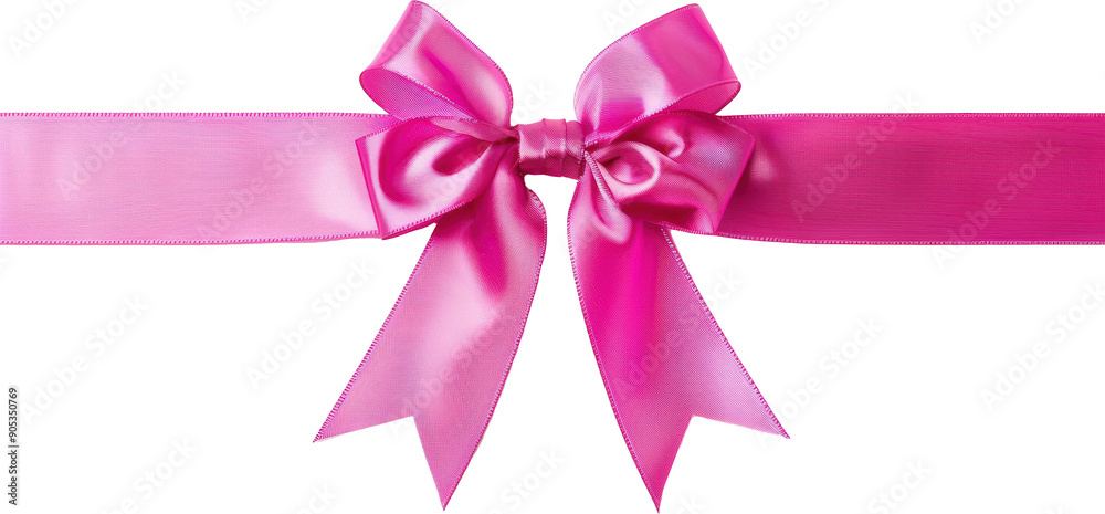 Pink satin bow Pink satin bow