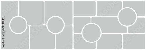 comics page grid layout abstract photo frames and digital photo wall template