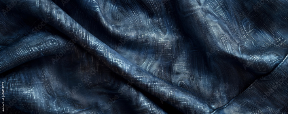 Fototapeta premium Elegant navy blue texture with a subtle, metallic sheen, creating a sophisticated and modern look.
