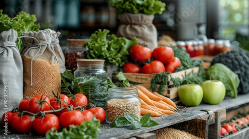 Fresh Local Produce Displayed At A Vibrant Farmers Market In Autumn. Generative AI © Рудой Максим